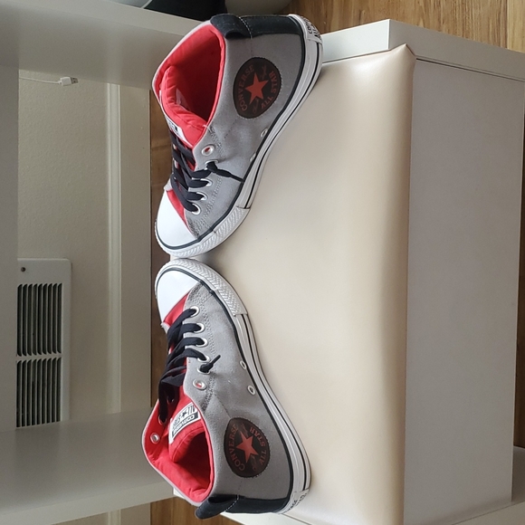 Black, Gray, & Red Converse - Picture 5 of 11